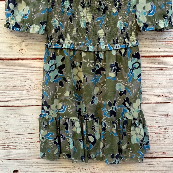 Wilfred Laken Short Sleeve Mini Dress in Sage Frost/Blues Sz M - Picture 9 of 16